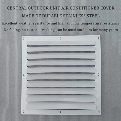 Genérico Soporte para Cubierta de Aire Acondicionado Exterior - Guía de Viento de Acero Inoxidable, protección contra Corrientes de Aire directas para compresor y Condensador de Aire Acondicionado, d