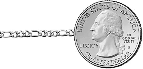 Savlano 925 Sterling Silver Italian Solid Figaro Link Chain Bracelet For Men & Women - Made in Italy Comes With a Gift Box2