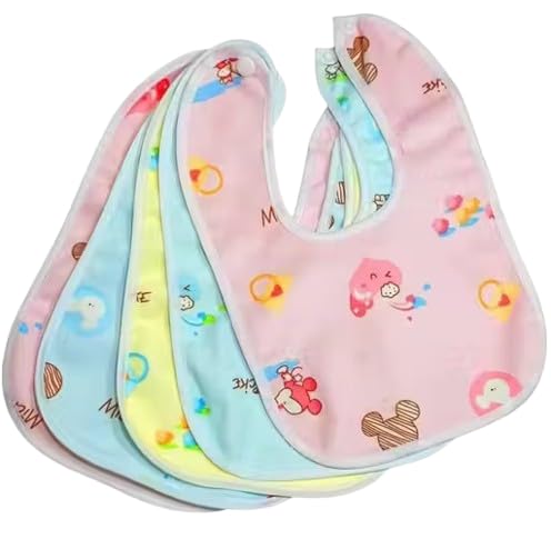 Joy Buzz Waterproof Spill Resistant Baby Feeding Printed Cotton Bibs With Snap Button Closure for 0 to 12 months new born baby/toddler - Pack of 1-image-29