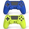 Wuthur 2 Pack Wireless Controller Compatible with PS4/Pro/Slim (Blue & Green)