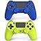 Wuthur 2 Pack Wireless Controller Compatible with PS4/Pro/Slim (Blue & Green)
