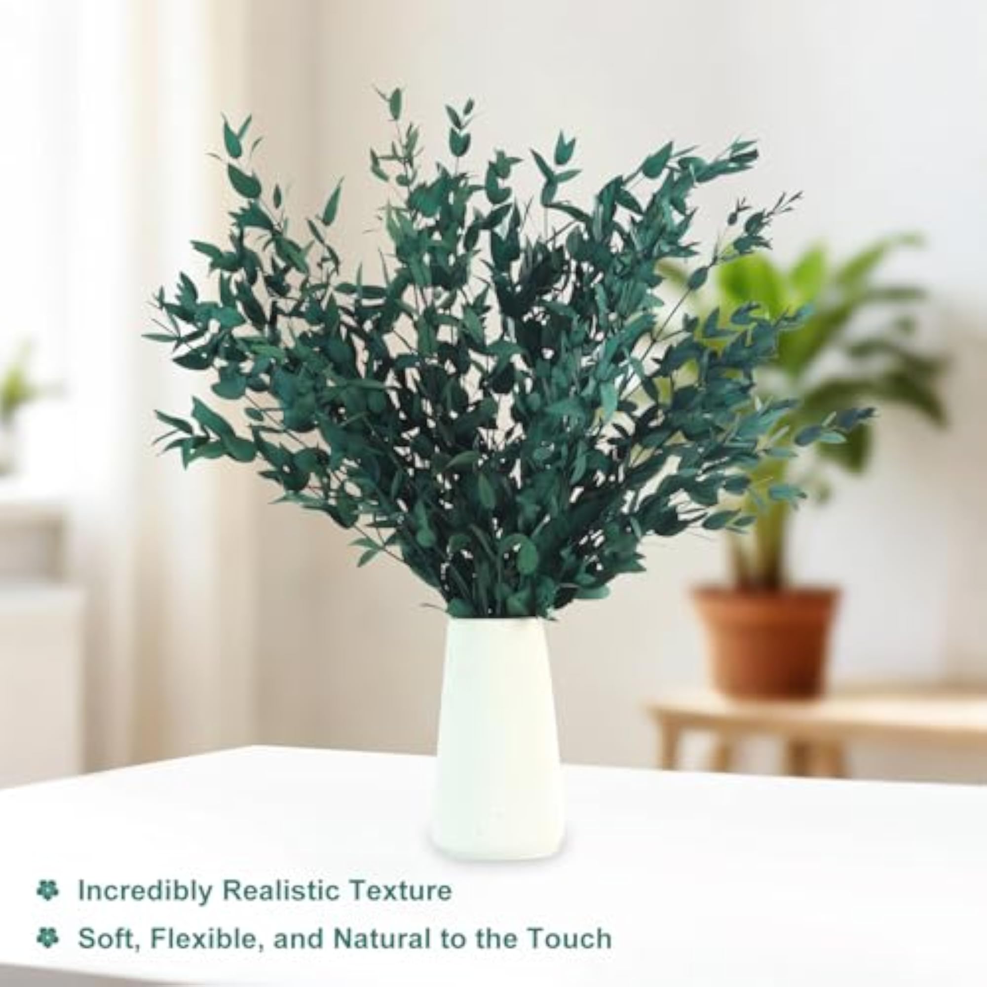 Dried Eucalyptus Leaves, 8-14 Pieces for Decor