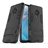 FanTing Funda para Vivo V17,Soporte Plegable, A Prueba de Choques?Carcasa a Prueba de Golpes TPU+PC Case para Vivo V17 -Negro FanTing Funda para Vivo V17,Soporte Plegable, A Prueba de Choques?Carcasa a Prueba de Golpes TPU+PC Case para Vivo V17 -Negro
