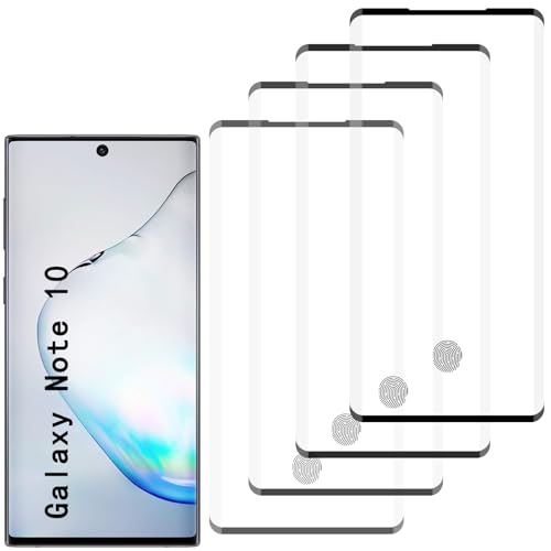 [4 Pack] Tempered Glass Screen Protector for Samsung Galaxy Note 10