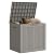 Mars Villa Deck Box, 31 Gallon Resin Indoor and Outdoor Storage Box Waterproof for Patio Furniture Cushions, Pool Supplies, Gardening Tools, Weatherproof and UV Resistant (Grey)