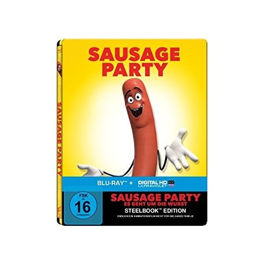 Sausage Party - Es geht um die Wurst (Steelbook) [Blu-ray]