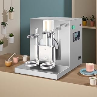 Shaker Elettrico Professionale a Doppia Testa per Tè Al Latte E Cocktail,Macchina Automatica 360° in Acciaio Inossidabile,Timer 1-120s,340 Giri/Min,Per Bubble Tea,Boba,Caffè E Bar (350-1000ml)