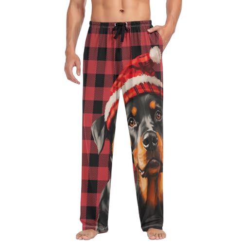 Men's Pajama Pants Soft Comfy Christmas Sleep Lounge Pants Pjs Bottoms with Pockets3