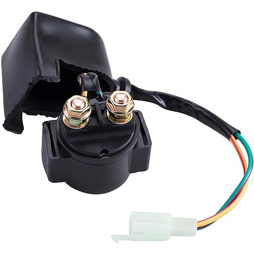 Greluma 1 Pièce Relais de solénoïde de démarreur pour 4 temps GY6 50cc 125cc 150cc 200cc 250cc ATV motos tout-terrain Scooters Go Kart Dne Buggys Quad...