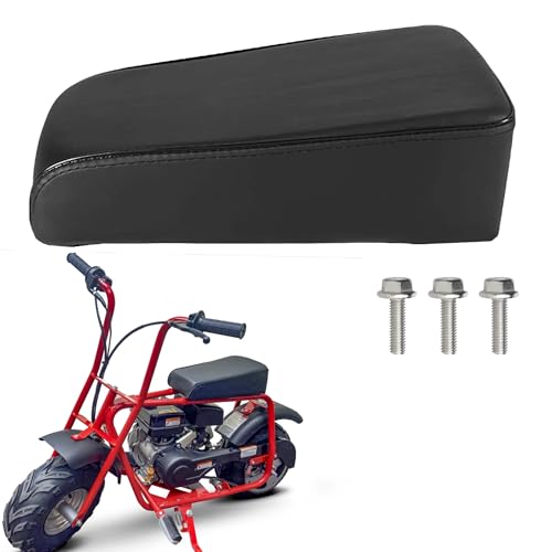 QYMOTO 12 Mini Bike Seat CT100U Upgraded 100cc Trail Minibike Seats Predator 79cc 97cc 98cc 100cc 2.5hp 3.0HP Parts Powersports Seats Coleman CT100U Seat Cusion Pad Parts Mini Bike Seat