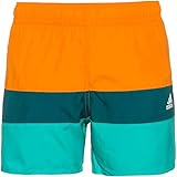 adidas Kinder Colorblock Badeshorts orange 164