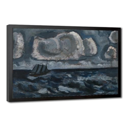 Impression sur toile bateau à trois mâts Marsden Hartley tableau WCYB 40x61