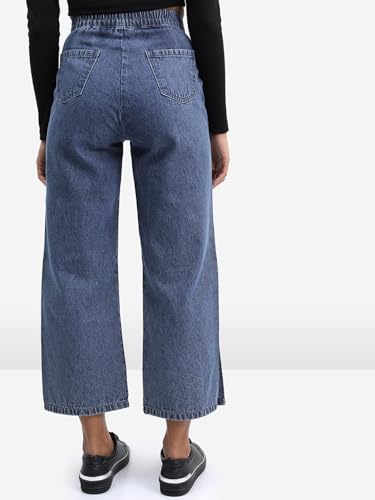 Image of Tokyo Talkies Women's Straight Fit Cropped Jeans| Mid-Rise| Jeans Pant