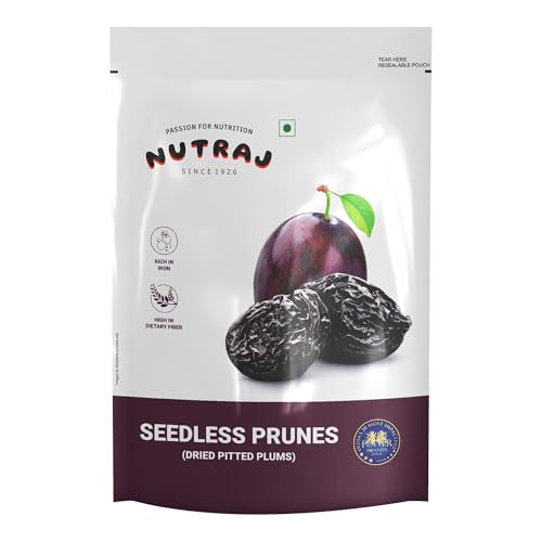 Nutraj California Prunes Pitted (Seedless) 200g Pouch | Plums | A...