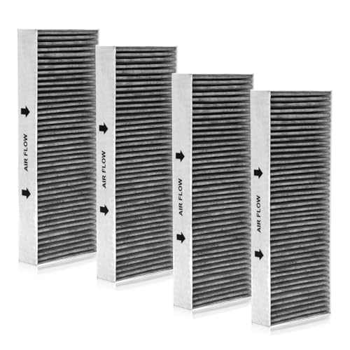 Lot de 4 filtres à charbon actif pour plaque de cuisson Bora Basic BAKFS et BHU BIU BFIU GP4U BIAS BHAS BFIAS Filtre de rechange pour hotte aspirante