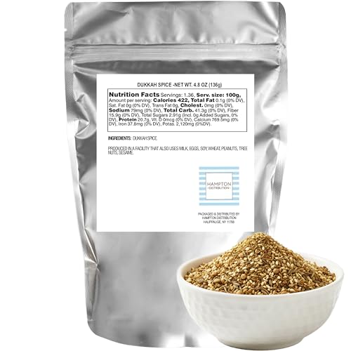 Dukkah Spice, 4.8 Ounce Resealable Bag, Hampton Distribution