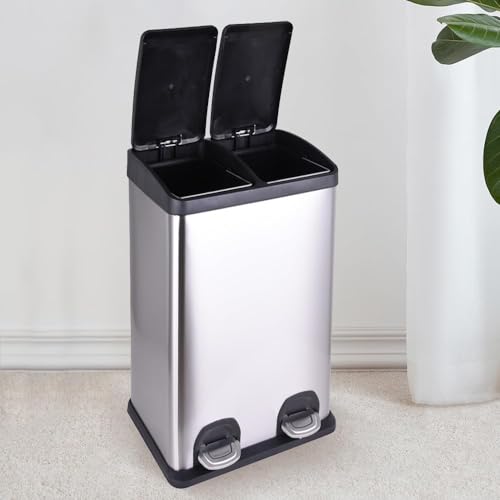 STARNINE 40L Stainless Steel Recycling Bin