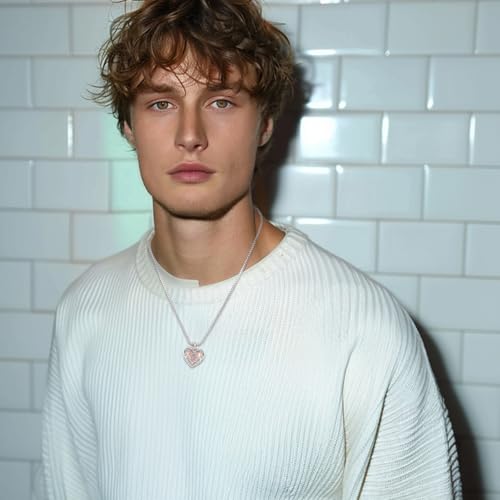 Eusense Cremation Jewelry for Ashes Urn Necklace to Put Ashes In 925 Sterling Silver Memorial Pendant Heart Urn Necklaces for Ashes Necklace for Women Men3