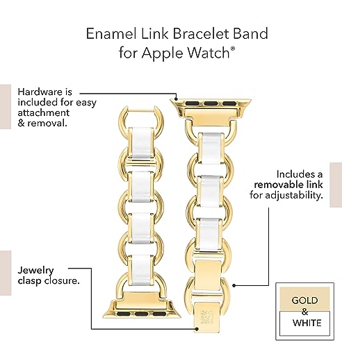 Image of Anne Klein Fashion Chain Bracelet for Apple Watch, Secure, Adjustable, Apple Watch Replacement Band, Fits Most Wrists