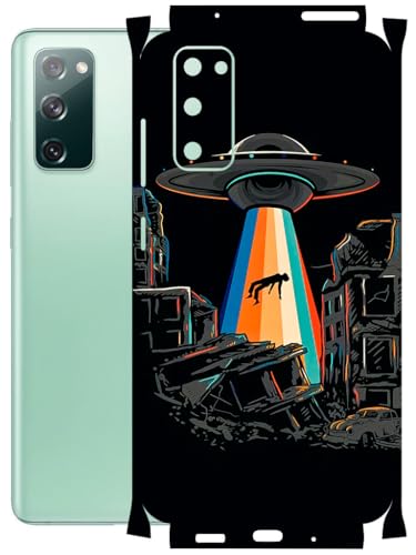 Image of AtOdds - Full Body Back Screen Guard Protector Film - Lamination Wrap Skin Sticker Compatible with Samsung Galaxy S20 FE | Scratchproof Matte Finish (Alien Invade)