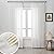 LUGOTAL Off White Sheer Curtains 84 inch for Living Room Bedroom Light Filtering Curtains 1 Panel Pinch Pleat Semi Sheer Window Treatments Curtains for Farmhouse, 40" W x 84" L