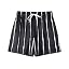 04 Striped-black White