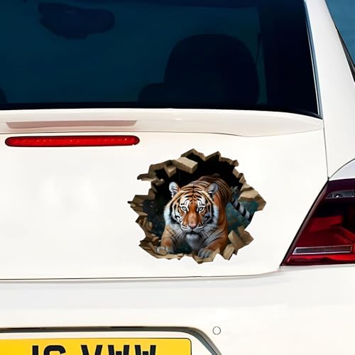 Vinilo decorativo 3D tigre, pack 2, impermeable y removible miniatura 7