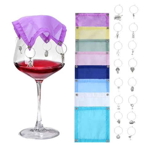 Wine Glass Covers 8PCS Outdoor Mesh Drink Covers Patio Picnic Bug Set