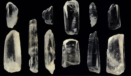 Fantasia Materials: 5 pcs of Brazilian Lemurian Seed Crystal Quartz - B Grade