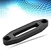 KIMISS Hawse Style Winch Fairlead,6inch Aluminum Car Hawse Fairlead Black Winch Rope Guide for S ynthetic Winch Rope Cable ATV