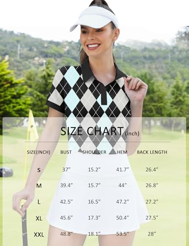 LOMON Womens Golf Polo Shirts Short Sleeve Collared Tops Lightweight Moisture Wicking Tennis Activewear S-XXL4