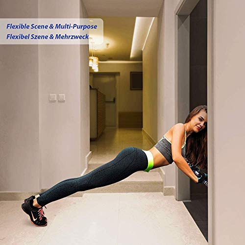 Feierdun Pull Up Bar For Doorway, Chin Up Bar Upper Body Workout For Strength Training, No Screws&Safe Locking Mechanism For Home Gym Exercise Fitness With Adjustable Width Max Load 440 Lbs (Blue, L28.3~36.2") #TOP7