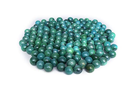 Image of Decorative Glass Marble Kanche Pebbles for Decoration & Kids Playing Kanche /goli Glass Marbles(Green 480 Gram)