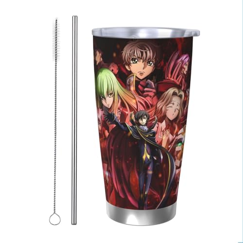 �R�[�h�M�A�X���t�̃����[�V�� �ԍڗp �R�[�q�[�}�O �ۉ��ۗ� ��e�� �R��h�~�݌v ����~�� �J�b�v�z���_�[�Ή� �h���C�u �I�t�B�X �A�E�g�h�A �r�W�l�X �ʋΗp 600ml �j�����p Straw Two-piece Set [���s�A���i]