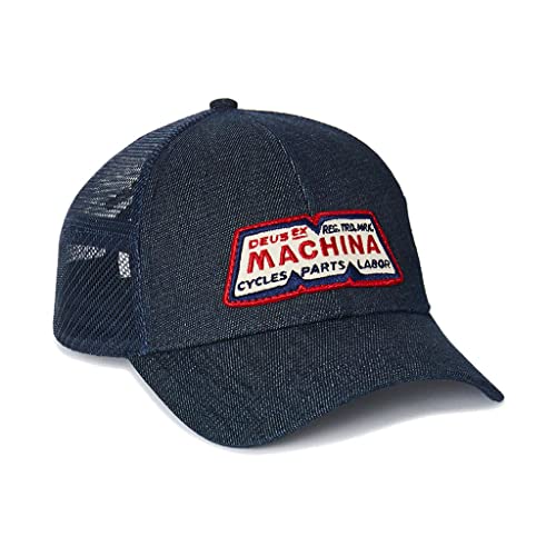 Casquette Union Trucker Deus Ex Machina indigo avec visière incurvée