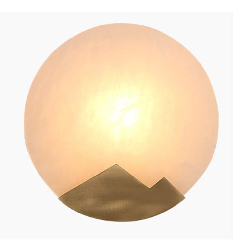 YNIYUJKL Wall Lamp, Modern Minimalist Wall Lamp, All Copper Nordic Living Room Tv Background Wall Lamp, Bedroom Bedside Staircase Lamps