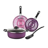 Ekco | Batería de Cocina con Antiadherente 5 Piezas de Aluminio - Color Violeta