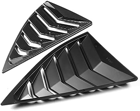 Hyperspeed - Persianas laterales de ABS para ventana trasera de aire, 2 unidades, para Chevy Camaro LS LT SS Z28 ZL1 1LT 2010, 2011, 2012, 2013,