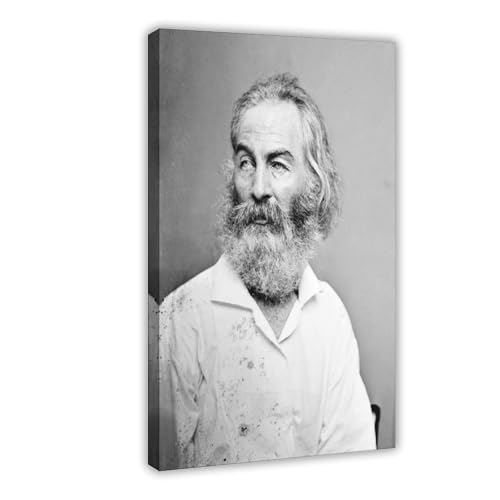 Impression sur toile Walt Whitman déco murale élégante pour bureau et coin lecture