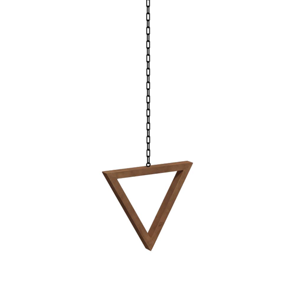 JKJZSALJ Wooden Adjustable Hanging Clothes Rack, Retail Clothes Display Hanger, Clothes Storage Racks, Ceiling-Mounted Clothing Racks, For Bridal Shops, Clothing Stores,Triangular Coffee Color
