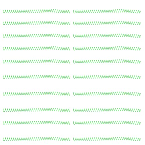 Marhynchus 20 Stück Spiralbindungsspulen, Binde- Verschließmaschine, 30 Blatt Kapazität, ABS-Kunststoff, Grün