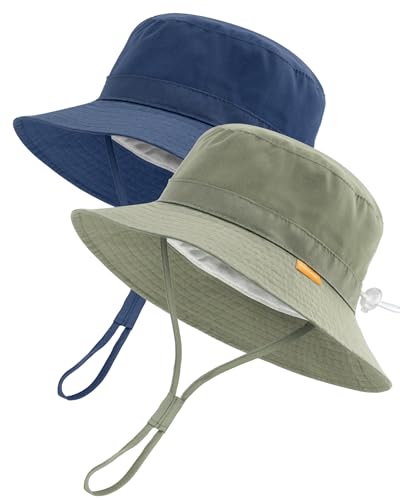 Image of FURTALK Baby Sun Hat Toddler Boys Girls Bucket Hat for Kids 0-5 Years UPF 50+ Sun Protective Child Summer Beach Hats