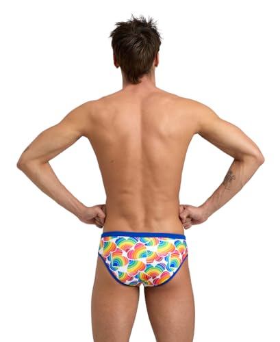 ARENA Performance Men's Pride Swim Brief Chlorine Resistant MaxLife Athletic Practice Swimsuit Training Bathing Suit Swimmers2