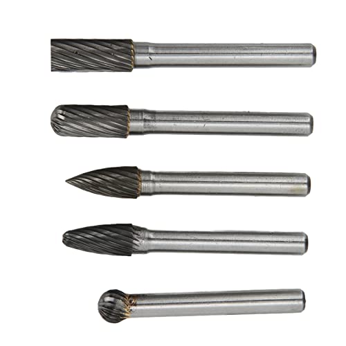 Set de 5 fresas de carburo de tungsteno 6mm vástago miniatura 5