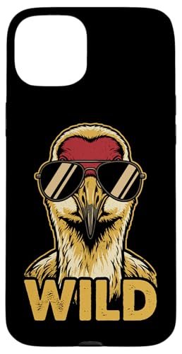 Wild Funny Sandhill Crane �T���O���X ���g�� �X�}�z�P�[�X iPhone 15 Plus �p