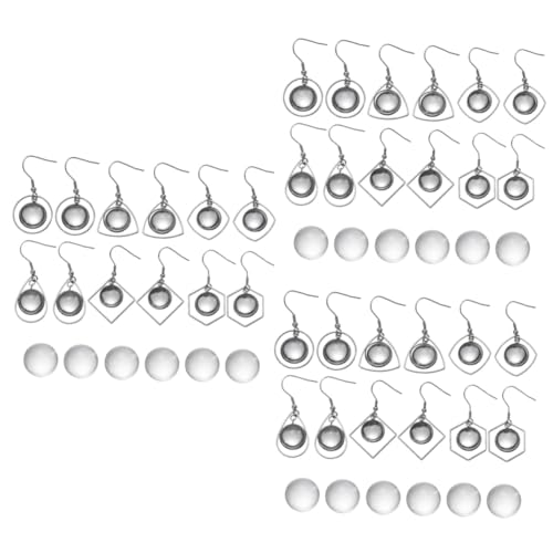 Ébauches de boucles d'oreilles LIFKOME avec base clip et plateaux pour bijoux DIY