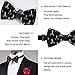 FOSKERV Bow Tie, Adult Men Comfy Pre-tied Bowtie, Adjustable Bowties for Formal Occasions, Barber Scissors Black, Fashion Holidays and Business Bowtie