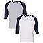 (1) White/ Navy + (1) Sport Grey/ Navy