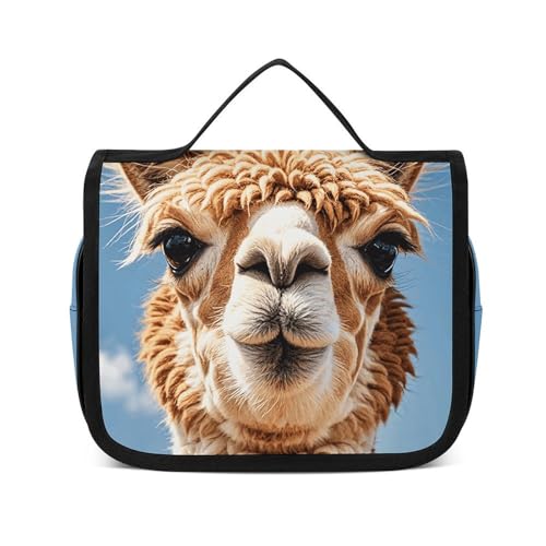 Trousse de maquillage de voyage étanche avec crochet blanc