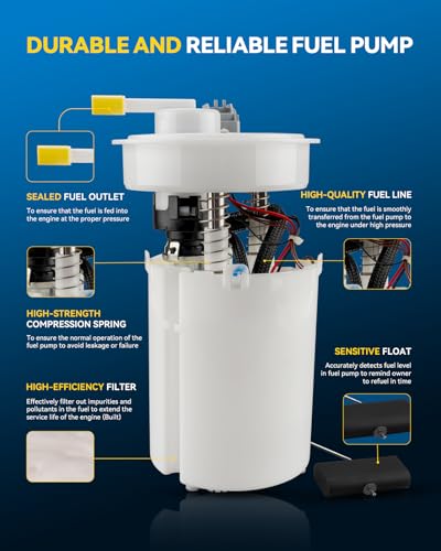 Image of PHILTOP Electric Fuel Pump Assembly FG0373 Fit for Chrysler PT Cruiser